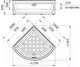 Миниатюра изображения товара Душевой поддон Radomir 100 / 1-11-0-0-0-004