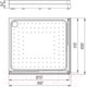 Миниатюра изображения товара Душевой поддон Radomir 100x110 / 1-11-0-1-0-123