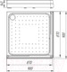 Миниатюра изображения товара Душевой поддон Radomir 90 / 1-11-0-0-0-118