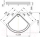 Миниатюра изображения товара Душевой поддон Radomir 90 / 1-11-0-0-0-001
