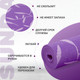 Миниатюра изображения товара Коврик для йоги и фитнеса Sundays Fitness IR97502 (фиолетовый)