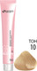 Миниатюра изображения товара Крем-краска для волос Sergio Professional Color&Blonde 10 (очень светлый блондин)