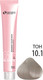 Миниатюра изображения товара Крем-краска для волос Sergio Professional Color&Blonde 10.1 (очень светлый блондин пепельный)