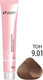 Миниатюра изображения товара Крем-краска для волос Sergio Professional Color&Blonde 9.01 (светлый блондин легкий пепельный)