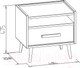 Миниатюра изображения товара Прикроватная тумба Глазов Nature 41 (дуб табачный Craft)