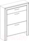Миниатюра изображения товара Тумба для обуви Anrex Olivia 2D1S (вудлайн кремовый/дуб анкона)