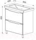 Миниатюра изображения товара Тумба под умывальник АВН Латтэ 80 / 41.37 (1)