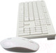 Миниатюра изображения товара Комплект клавиатура и мышь Оклик 240M (белый)
