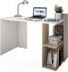 Миниатюра изображения товара Письменный стол Domus СП017 11.017R.01.93 / dms-sp017R-8685-K017 (правый, белый/вяз светлый)