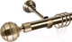 Миниатюра изображения товара Карниз для штор АС ФОРОС Grace D25Г + наконечники Триест (1.6м, антик)