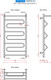 Миниатюра изображения товара Полотенцесушитель водяной Ростела Танго 3+ 50x100 (1") (нижнее подключение)