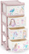 Миниатюра изображения товара Комод пластиковый Альтернатива Для девочек / М1240
