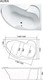 Миниатюра изображения товара Ванна акриловая 1Марка Aura 150x105 L