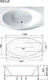 Миниатюра изображения товара Ванна акриловая 1Марка Nega 170x95