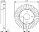 Миниатюра изображения товара Тормозной диск Bosch 0986479T42