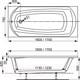 Миниатюра изображения товара Ванна акриловая VagnerPlast Ebony 170x75 / VPBA170EBO2X-04