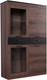Миниатюра изображения товара Шкаф с витриной Anrex Jagger 2V2D1S (дуб монастырский/черный)