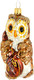 Миниатюра изображения товара Елочная игрушка Грай Сова с виолончелью Ф-63