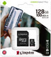 Миниатюра изображения товара Карта памяти Kingston Canvas Select Plus 100R microSDXC Class10 UHS-I U1 V10 A1 128GB (SDCS2/128GB)
