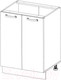 Миниатюра изображения товара Шкаф-стол кухонный Anrex Alesia 2D/80-F1 (серый/дуб анкона)