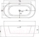 Миниатюра изображения товара Ванна акриловая Abber AB9209