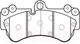 Миниатюра изображения товара Тормозные колодки HSB HP8544