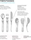 Миниатюра изображения товара Набор столовых приборов для кормления Twistshake Learn Cutlery / 78201 (пастельный зеленый)