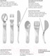 Миниатюра изображения товара Набор столовых приборов Twistshake Learn Cutlery Stainless Steel 78210 (синий)