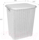 Миниатюра изображения товара Корзина для белья Violet Вязь / 204006 (40л, белый)