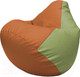 Миниатюра изображения товара Бескаркасное кресло Flagman Груша Макси XXL Г2.3-2019 (оранжевый/оливковый)
