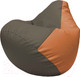 Миниатюра изображения товара Бескаркасное кресло Flagman Груша Макси XXL Г2.3-1720 (серый/оранжевый)
