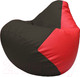 Миниатюра изображения товара Бескаркасное кресло Flagman Груша Макси XXL Г2.3-1609 (черный/красный)