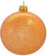 Миниатюра изображения товара Шар новогодний Orbital Шар 200-025-7 (8см, персик/глиттер)