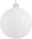 Миниатюра изображения товара Шар новогодний Orbital Шар 200-026-1 (8см, белый/эмаль)