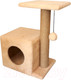Миниатюра изображения товара Комплекс для кошек Cat House С боковой полкой 0.58 (джут бежевый)