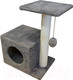 Миниатюра изображения товара Комплекс для кошек Cat House С боковой полкой 0.58 (хлопок серый)