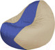 Миниатюра изображения товара Бескаркасное кресло Flagman Classic К2.1-84 (синий/светло-бежевый)