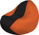 Миниатюра изображения товара Бескаркасное кресло Flagman Classic К2.1-165 (черный/оранжевый)