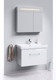 Миниатюра изображения товара Шкаф с зеркалом для ванной Aqwella Нео / Neo.04.08