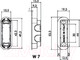 Миниатюра изображения товара Защелка врезная с фиксацией Morelli M1895 SC