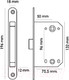 Миниатюра изображения товара Защелка врезная с фиксацией Morelli M1895 PG