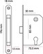 Миниатюра изображения товара Защелка врезная с фиксацией Morelli M1885 PG