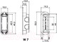 Миниатюра изображения товара Защелка врезная с фиксацией Morelli M1885 PG