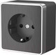 Миниатюра изображения товара Розетка Werkel Gallant WL15-02-02 / a041397 (графит рифленый)