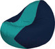 Миниатюра изображения товара Бескаркасное кресло Flagman Classic К2.1-228 (бирюзовый/темно-синий)