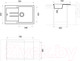 Миниатюра изображения товара Мойка кухонная Longran Amanda AMG780.500 (альпина)