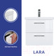 Миниатюра изображения товара Тумба под умывальник Cersanit Lara / SB-SZ-LARA-CO50/Wh