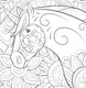 Миниатюра изображения товара Раскраска-антистресс Эксмо Единороги Раскраска-антистресс для творчества и вдохновения