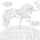 Миниатюра изображения товара Раскраска-антистресс Эксмо Единороги Раскраска-антистресс для творчества и вдохновения