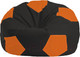 Миниатюра изображения товара Бескаркасное кресло Flagman Мяч Стандарт М1.1-25 (черный/оранжевый)